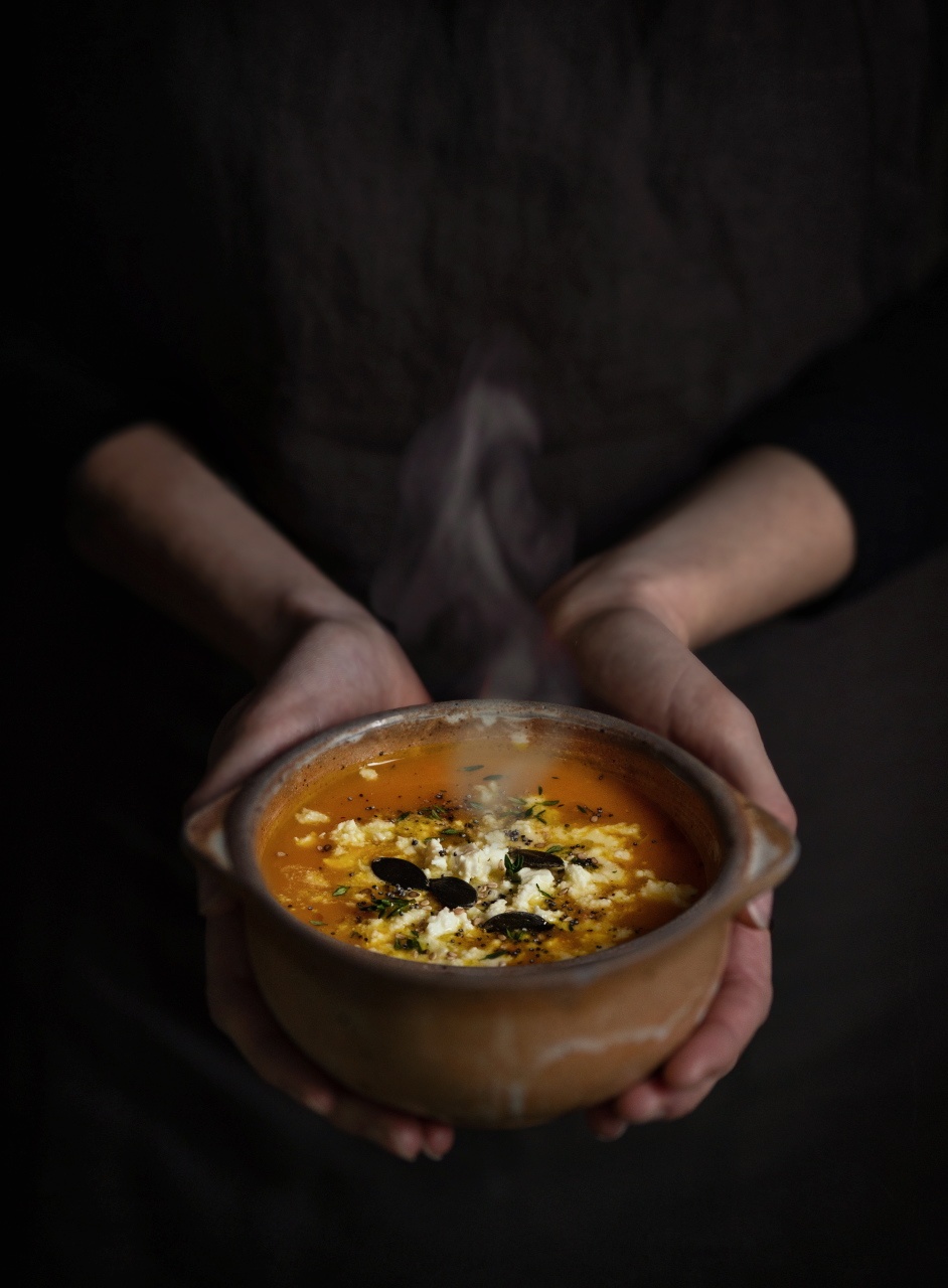 photo culinaire, bol de soupe